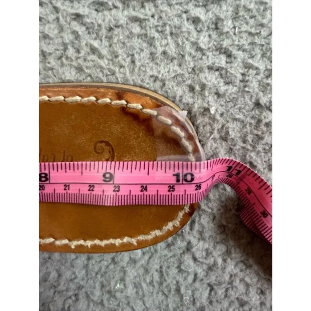 MISS TRISH OF CAPRI WOMENS SANDALS SIZE 41/8.5 ORANGE STRAP